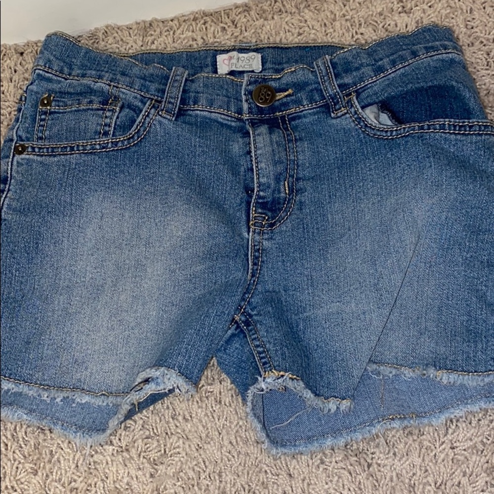 Blue jean shorts